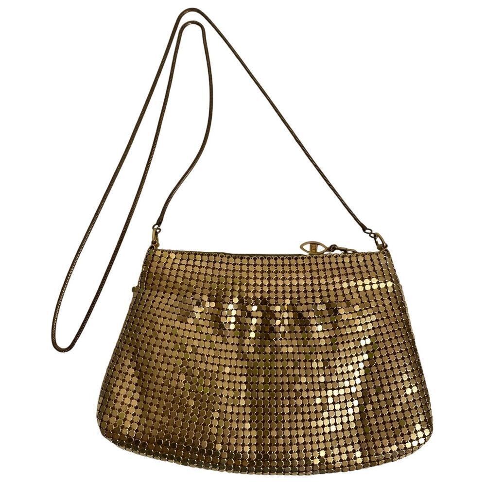 Y&S Handbags Vintage Y2K Gold Chainmail Shoulder Bag